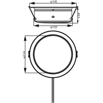 Philips - LED Podhľadové svietidlo LED/4,8W/230V 3000K