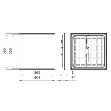 Philips - LED Podhľadový panel LED/34W/230V 4000K UGR&lt;22 IP40