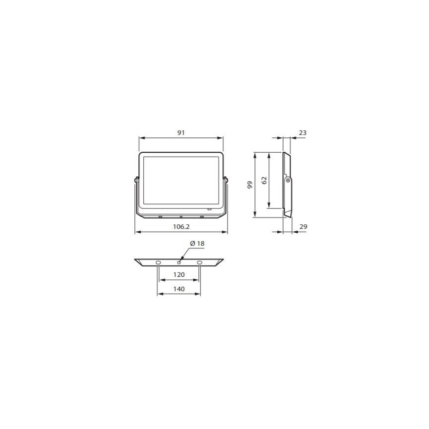 Philips - LED Reflektor DECOFLOOD LED/10W/230V IP65