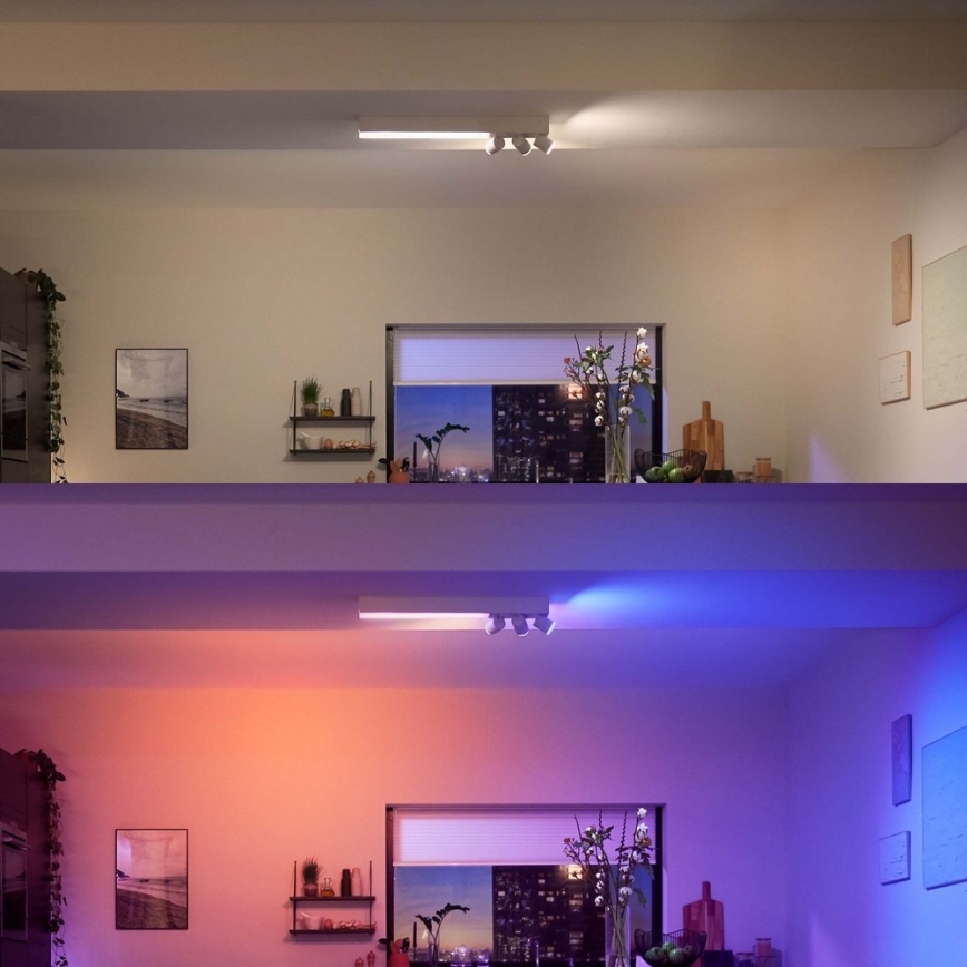 Philips - LED RGBW Stmievateľné bodové svietidlo CENTRIS LED/25W/230V+3xGU10/5,7W