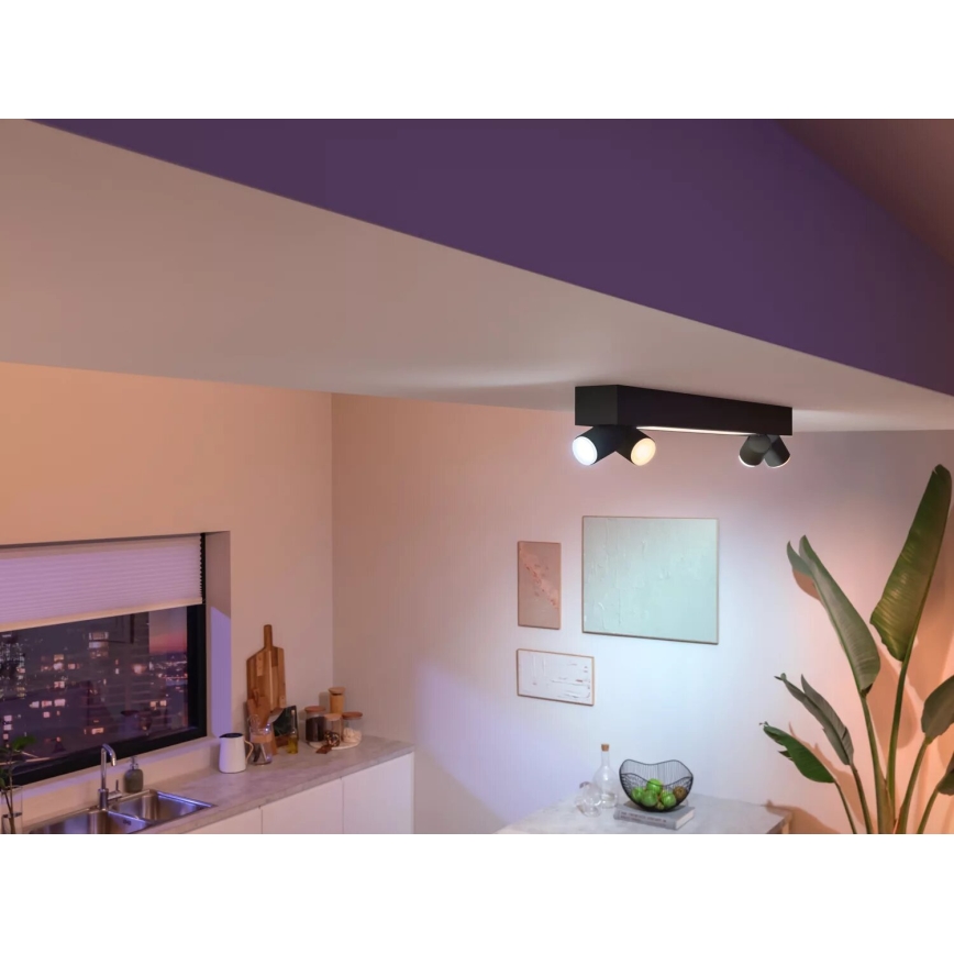 Philips - LED RGBW Stmievateľné bodové svietidlo Hue CENTRIS 4xGU10/4,2W/230V + LED/11W 2000-6500K