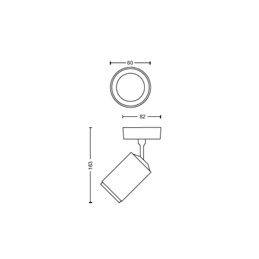 Philips - LED RGBW Stmievateľné bodové svietidlo Hue FUGATO 1xGU10/4,2W/230V 2000-6500K biela