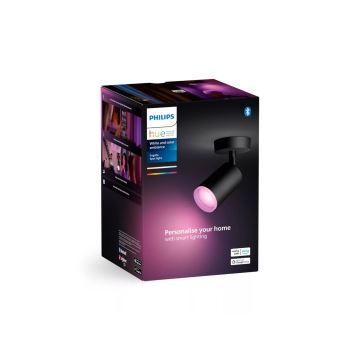 Philips - LED RGBW Stmievateľné bodové svietidlo Hue FUGATO 1xGU10/4,2W/230V 2000-6500K čierna