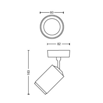 Philips - LED RGBW Stmievateľné bodové svietidlo Hue FUGATO 1xGU10/4,2W/230V 2000-6500K čierna