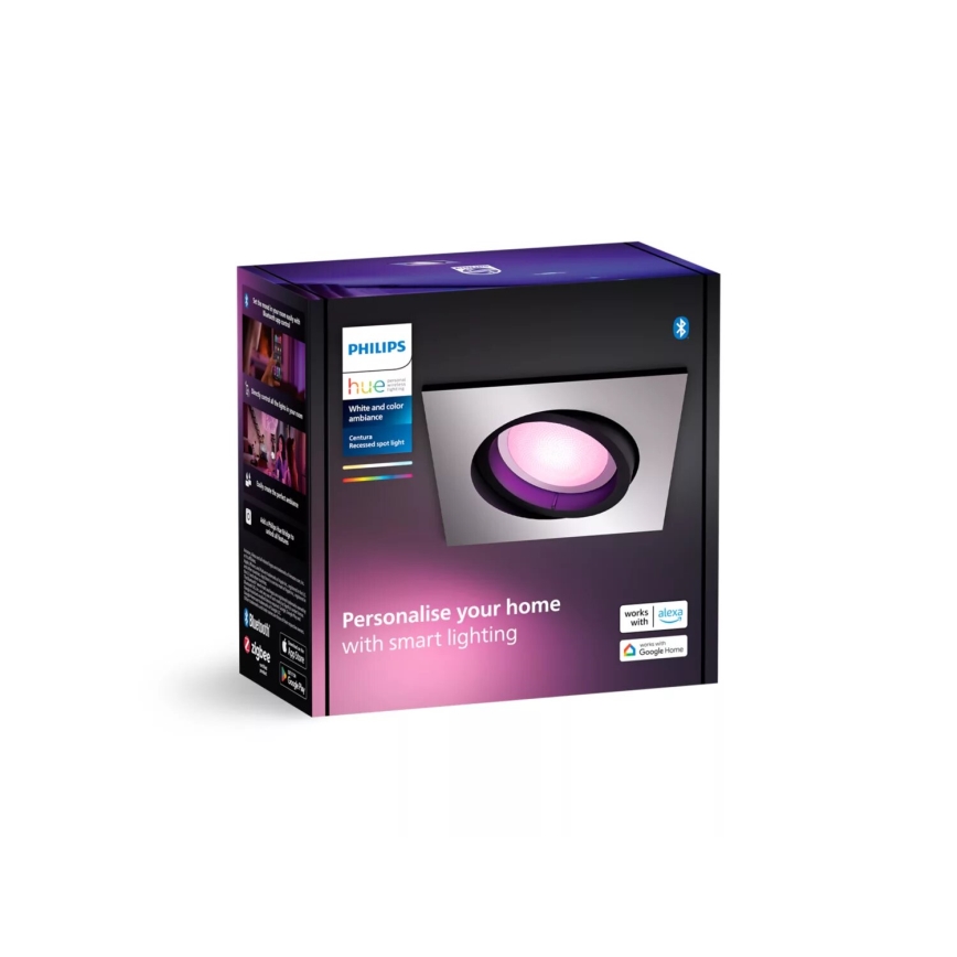 Philips - LED RGBW Stmievateľné podhľadové svietidlo Hue CENTURA 1xGU10/4,2W/230V 2000-6500K