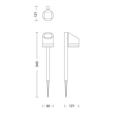 Philips - LED Solárna lampa FYCE LED/1,5W/3,7VIP44