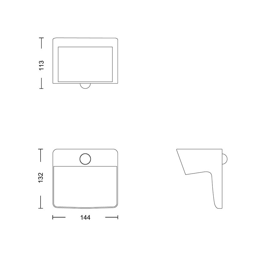 Philips - LED Solárne nástenné svietidlo so senzorom YARIXA LED/2,2W/3,7V IP44