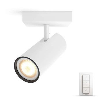 Philips - LED Stmievateľné bodové svietidlo Hue BURATTO 1xGU10/5,5W + diaľkové ovládanie