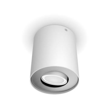 Philips - LED Stmievateľné bodové svietidlo Hue PILLAR 1xGU10/4,2W/230V 2200-6500K + diaľkové ovládanie biela