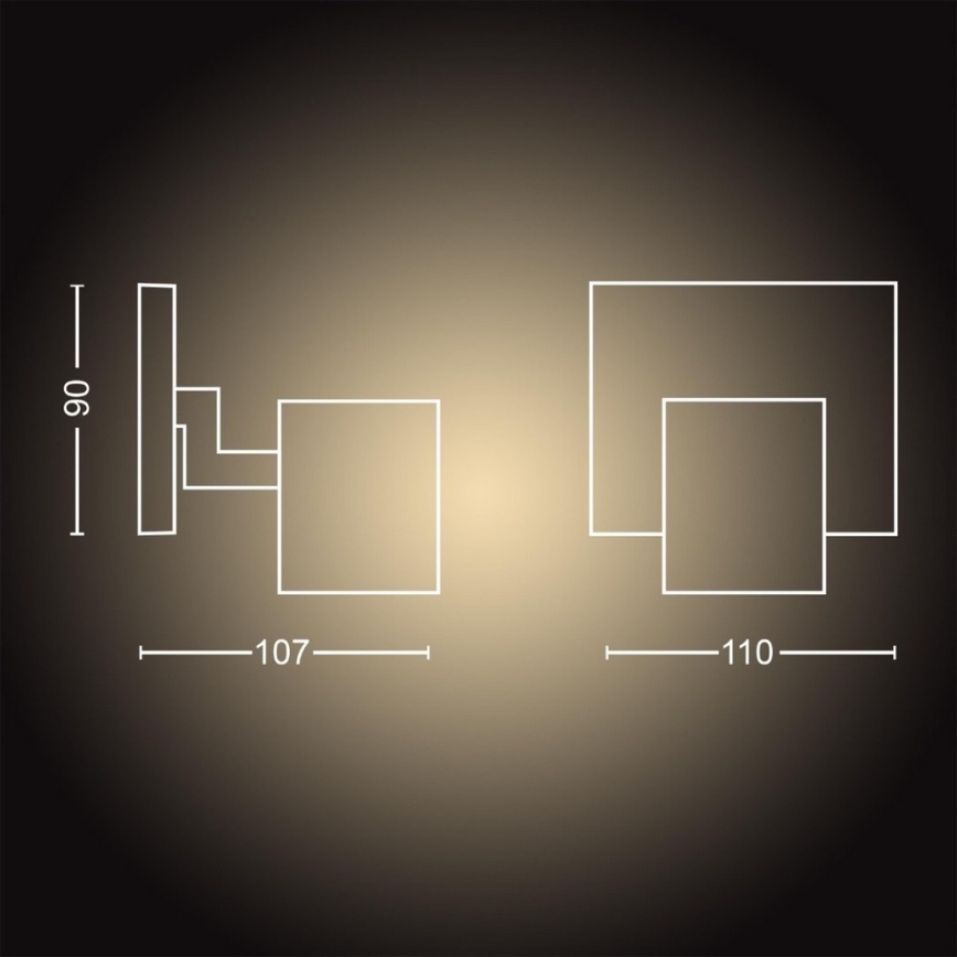 Philips - LED Stmievateľné bodové svietidlo Hue RUNNER 1xGU10/4,2W/230V 2200-6500K biela