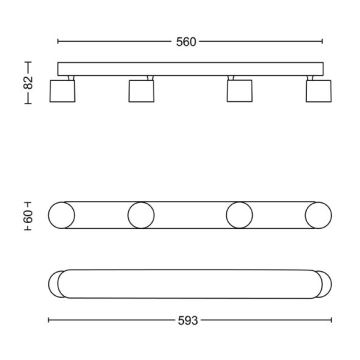 Philips - LED Stmievateľné bodové svietidlo 4xLED/4,5W/230V