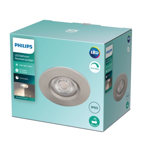 Philips - LED Stmievateľné kúpeľňové svietidlo LED/5W/230V 2700K IP65