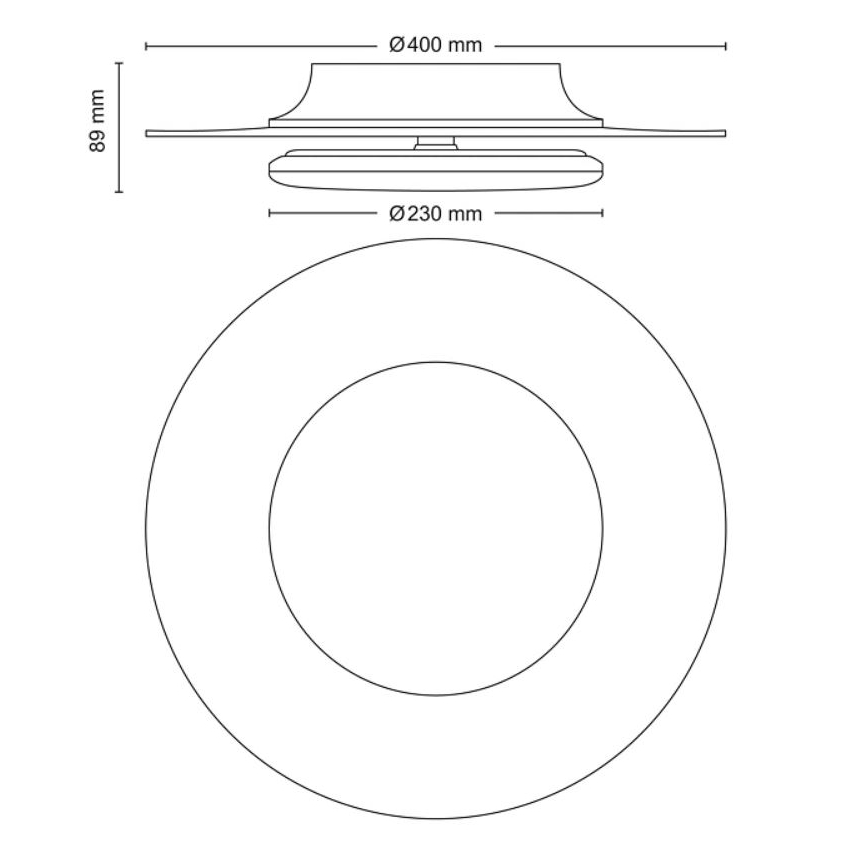 Philips- LED Stmievateľné stropné svietidlo SCENE SWITCH LED/30W/230V 2700K strieborná