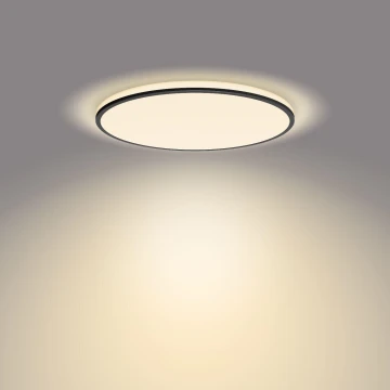 Philips - LED Stmievateľné stropné svietidlo SCENE SWITCH LED/22W/230V pr. 40 cm 2700K čierna