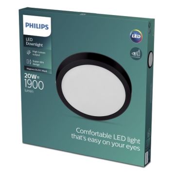 Philips - LED Stropné svietidlo LED/20W/230V 2700K čierna