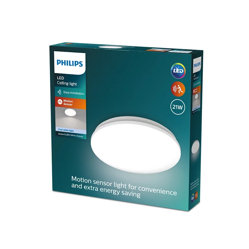 Philips - LED Stropné svietidlo so senzorom ACUNA LED/21W/230V 4000K