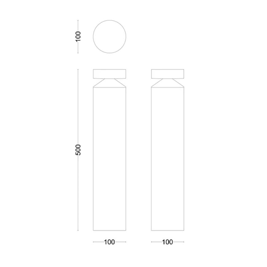 Philips - LED Vonkajšia lampa LAVEN LED/6W/230V 2700K IP44