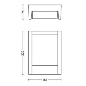 Philips - LED Vonkajšie nástenné svietidlo ARBOUR LED/3,8W/230V IP44