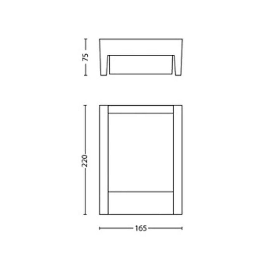 Philips - LED Vonkajšie nástenné svietidlo ARBOUR LED/3,8W/230V IP44