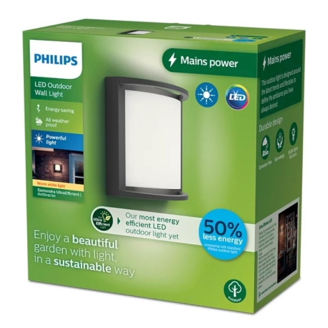 Philips - LED Vonkajšie nástenné svietidlo SAMONDRA LED/3,8W/230V IP44