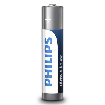 Philips LR03E2B/10 - 2 ks Alkalická batéria AAA ULTRA ALKALINE 1,5V