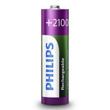 Philips R6B4A210/10 - 4 ks Nabíjacie batérie AA MULTILIFE NiMH/1,2V/2100 mAh