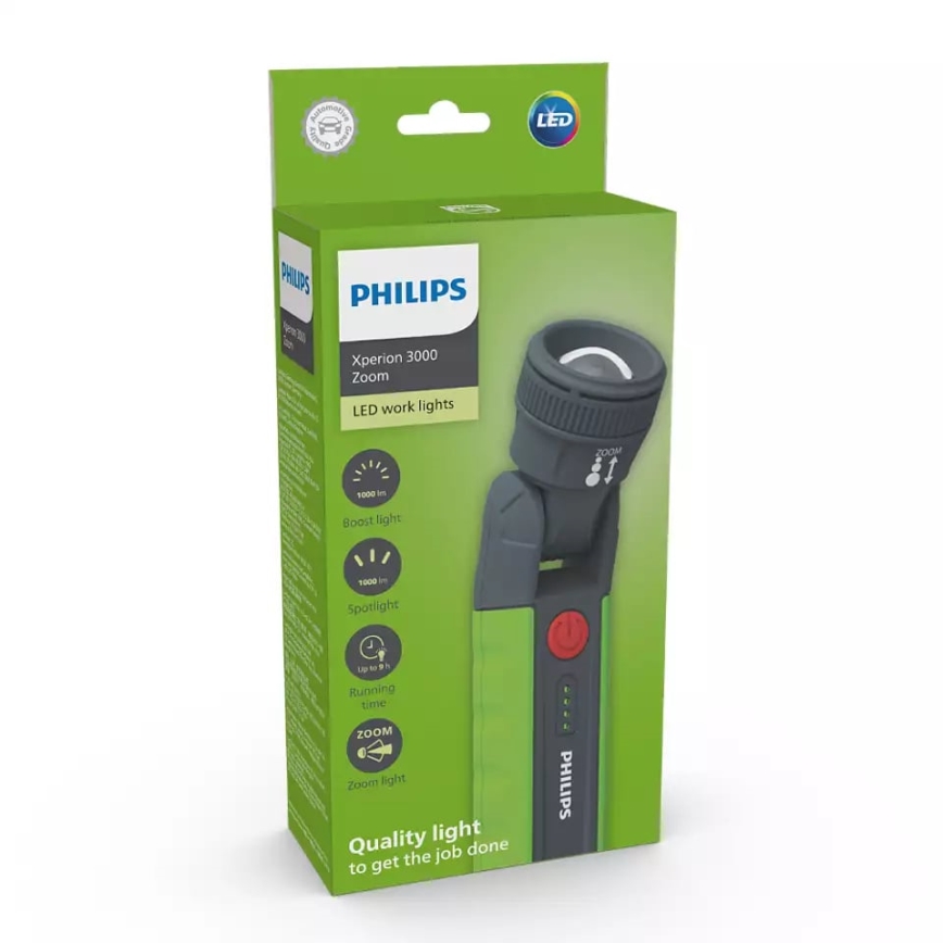 Philips X30ZOOMX1 - LED Stmievateľná nabíjacia baterka XPERION LED/6W/3,7V 1000 lm 2500 mAh IP54