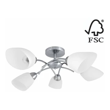 Prisadený luster VILETTA 5xE27/60W/230V – FSC certifikované