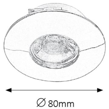 Rabalux - SADA 3xLED Kúpeľňové podhľadové svietidlo 3xLED/4W/230V