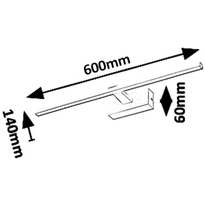 Rabalux - LED Kúpeľňové osvetlenie zrkadla LED/12W/230V IP23