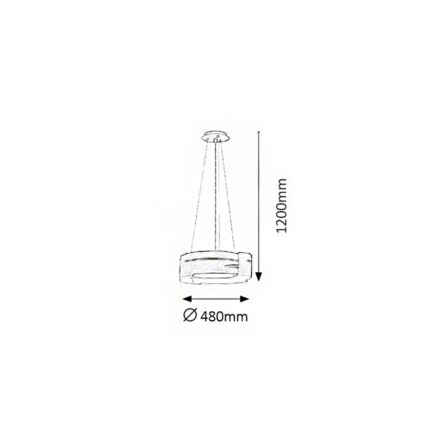 Rabalux 2245 - Luster BERBERA 3xE27/60W/230V buk