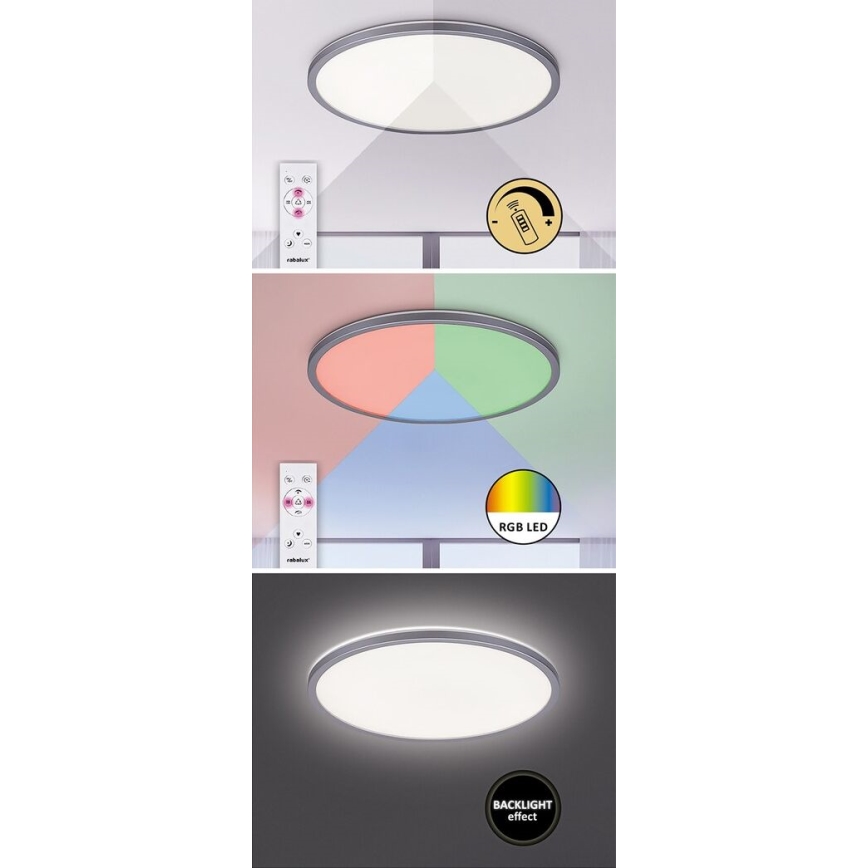 Rabalux - LED RGB Stmievateľné stropné svietidlo LED/22W/230V Wi-Fi + diaľkové ovládanie