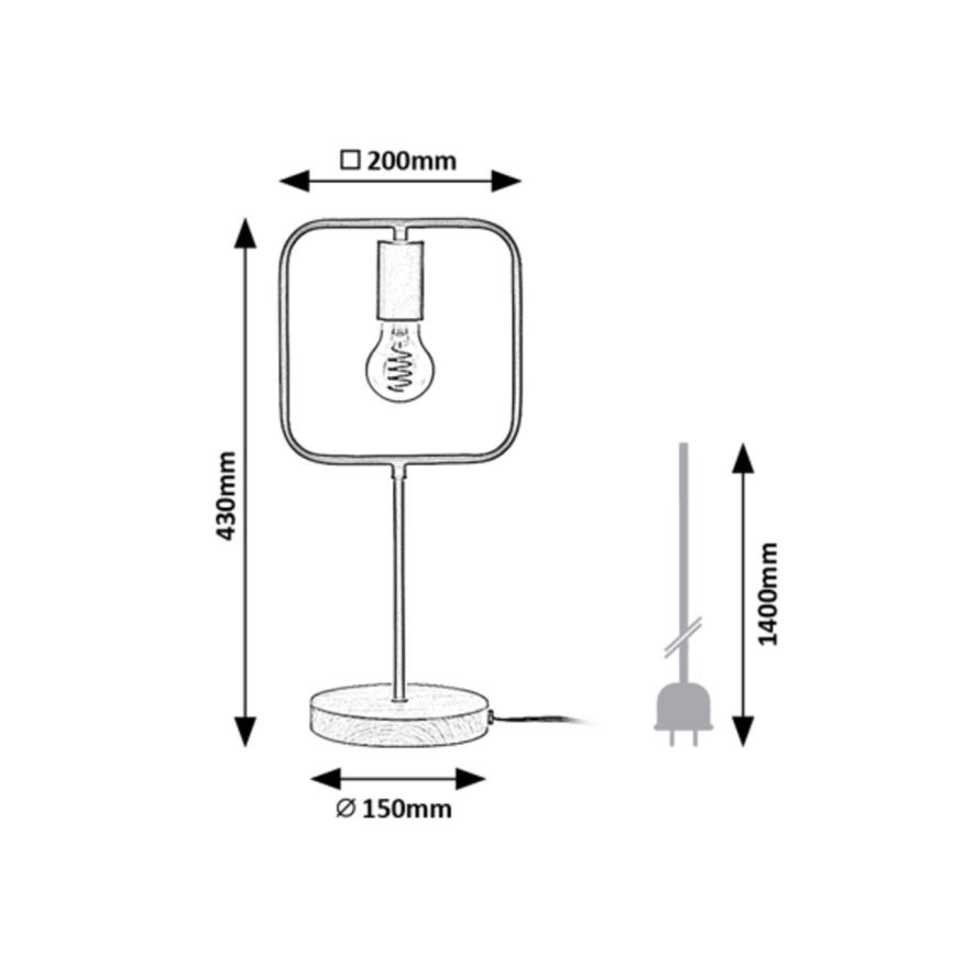 Rabalux - Stolná lampa 1xE27/40W/230V