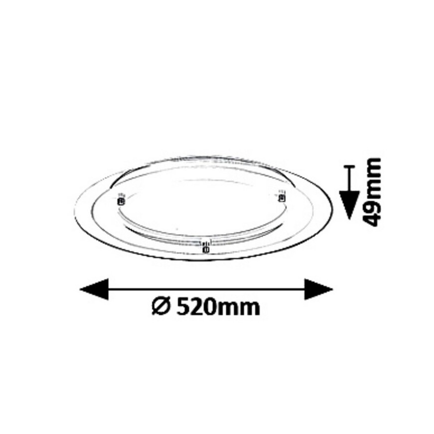 Rabalux 3488 - LED Stropné svietidlo LORNA LED/22W/230V