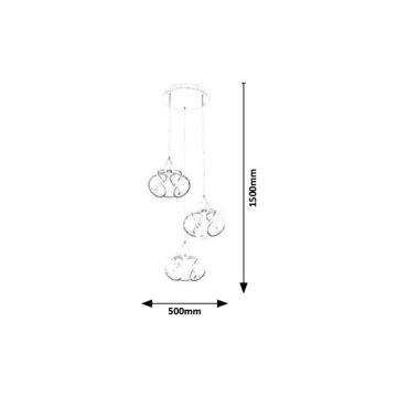 Rabalux - LED Luster na lanku LED/50W/230V 3000K