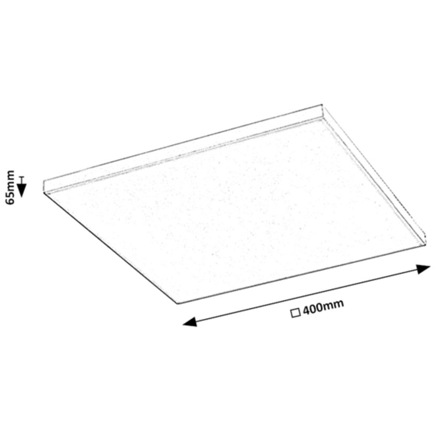 Rabalux - LED RGB Stmievateľné stropné svietidlo LED/24W/230V 3000-6500K 40x40 cm+ diaľkové ovládanie