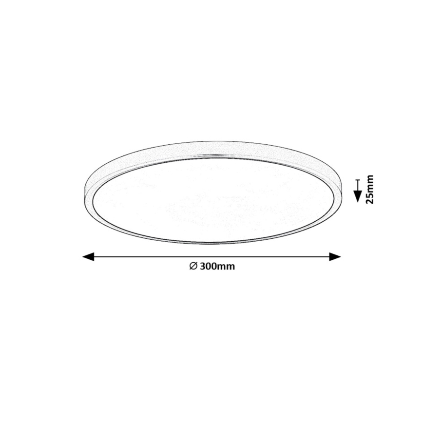 Rabalux - LED Stropné svietidlo LED/24W/230V 4000K pr. 30 cm biela