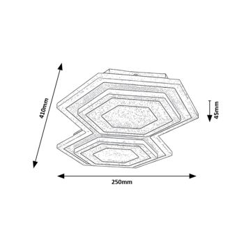 Rabalux - LED Stropné svietidlo LED/44W/230V 3000/6000K