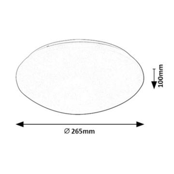 Rabalux - LED Stropné svietidlo so senzorom LED/12W/230V IP44 4000K