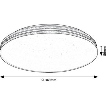 Rabalux - LED Stropné svietidlo LED/18W/230V 3000K pr. 34 cm