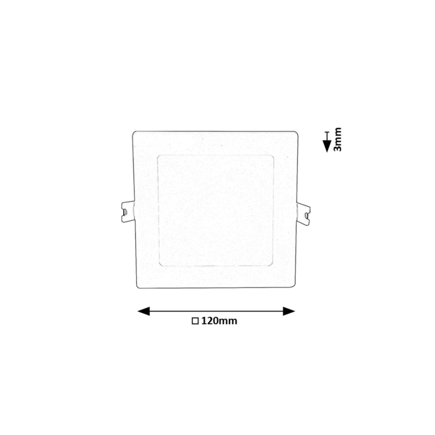 Rabalux - LED Podhľadové svietidlo LED/6W/230V 3000K 12x12 cm biela