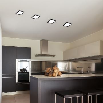 Rabalux - LED Podhľadové svietidlo LED/6W/230V 12x12 cm čierna