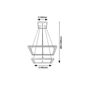 Rabalux - LED Luster na lanku 2xLED/24W/230V 3000K