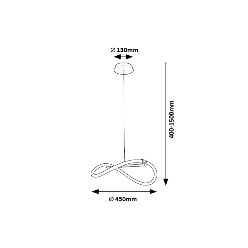 Rabalux - LED Luster na lanku LED/15W/230V 4000K