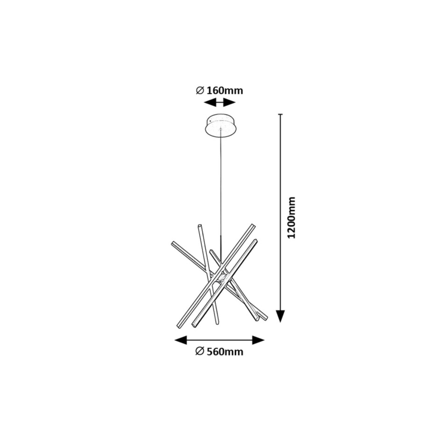 Rabalux - LED Luster na lanku LED/48W/230V 4000K