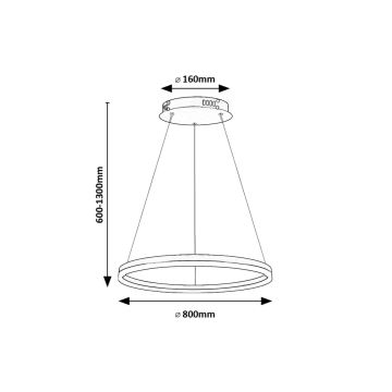 Rabalux - LED Luster na lanku LED/45W/230V 3000K/4000K/6500K