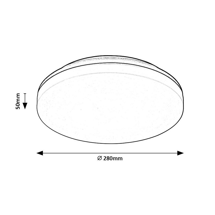 Rabalux - LED Kúpeľňové stropné svietidlo LED/24W/230V IP54