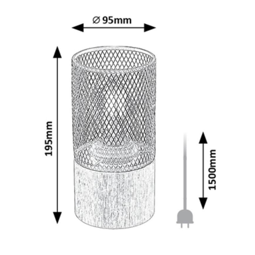 Rabalux - Stolná lampa 1xE27/25W/230V buk