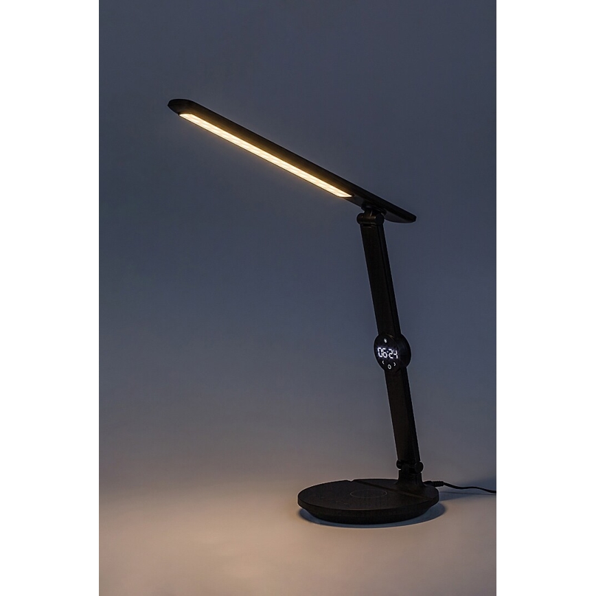 Rabalux - LED Stmievateľná dotyková stolná lampa s displejom LED/9W/230V 3000/4000/6500K