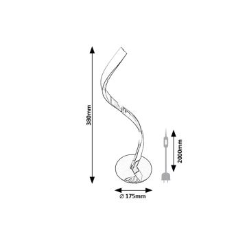 Rabalux - LED Stolná lampa LED/3W/230V 4000K chróm